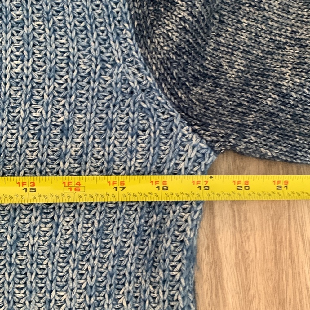Tibi Crewneck Blue Colorblock Knit Pullover Sweater Women’s Size Small - Picture 7 of 10